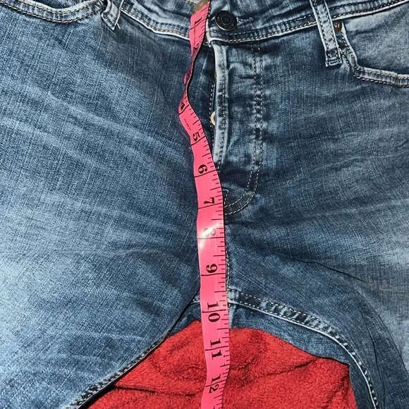 Jack Jones Slim fit blue wash denim jeans Sz 32 - Picture 9 of 15